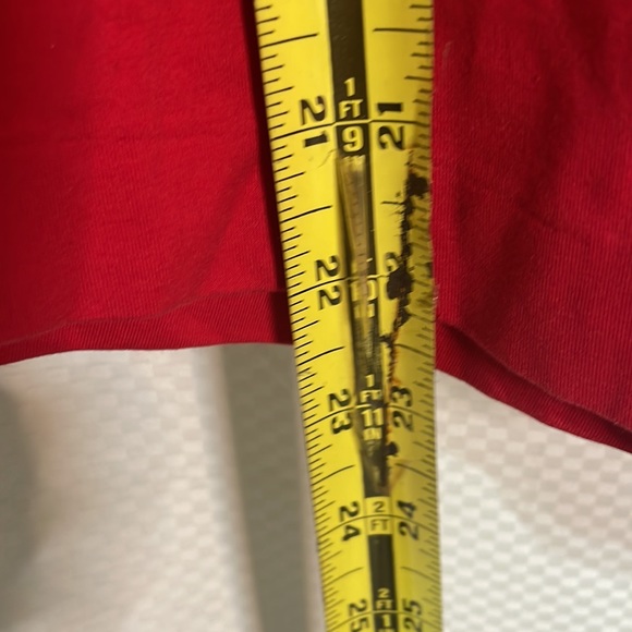 Jill Sander vintage 80’s y2k red asymmetrical long sleeve t guc cotton spendex - Picture 12 of 12